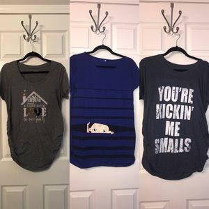 Maternity Graphic Tee 3 Pack (3 for $30)
